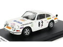 PORSCHE 911S N 82 TAP RALLY 1972 A.NUNES - A.MORAIS - WHITE /Trofeu 1/43ミニカー