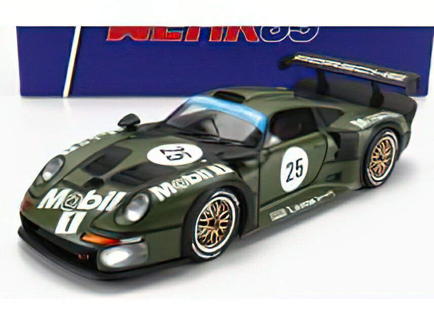 PORSCHE 911 GT1 3.2L TURBO AG MOBIL1 N 25 PRE QUALIFYING 2nd 24h LE MANS 1996 /WERK83 1/18ミニカー