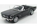 FORD USA MUSTANG CABRIOLET 1964 - BLACK /WELLY 1/18ミニカー