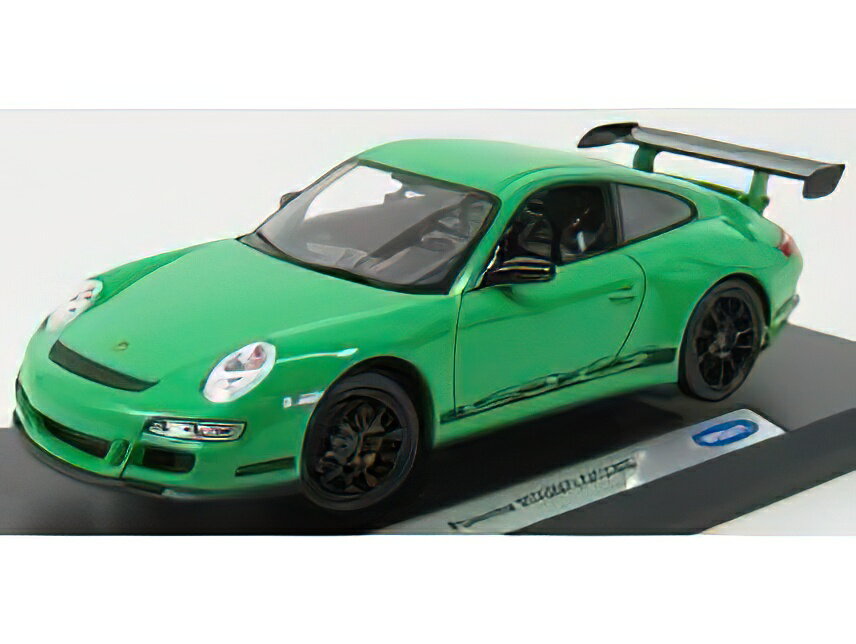 PORSCHE 911 997 GT3RS 2010 - GREEN BLACK /WELLY 1/18ミニカー