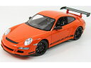 PORSCHE 911 997 GT3RS 2010 - ORANGE BLACK /WELLY 1/18ミニカー