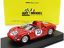 FERRARI - 250P SPIDER 3.0L V12 TEAM SEFAC FERRARI SPA N 22 3rd 24h LE MANS 1963 MIKE PARKES - UMBERTO MAGLIOLI - RED /ART-MODEL 1/43 ミニカー