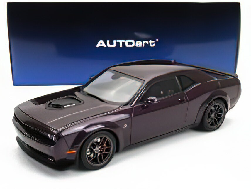 Hot Wheels - DODGE CHALLENGER R/T SCAT PACK WIDEBODY 2022 HELLRAISIN PURPLE/オートアート 1/18ミニカー