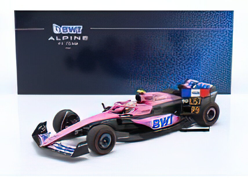 y\zRENAULT - F1 A523 TEAM BWT ALPINE N 10 9th BAHRAIN GP WITH PIT BOARD 2023 PIERRE GASLY - PINK BLACK BLUE /Minichamps 1/18~jJ[