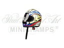 SUOMY CASCO HELMETヘルメット SBK - SUPERBIKE DUCATI 2001 BEN BOSTROM - BLUE WHITE RED YELLOW /Minichamps 1/2