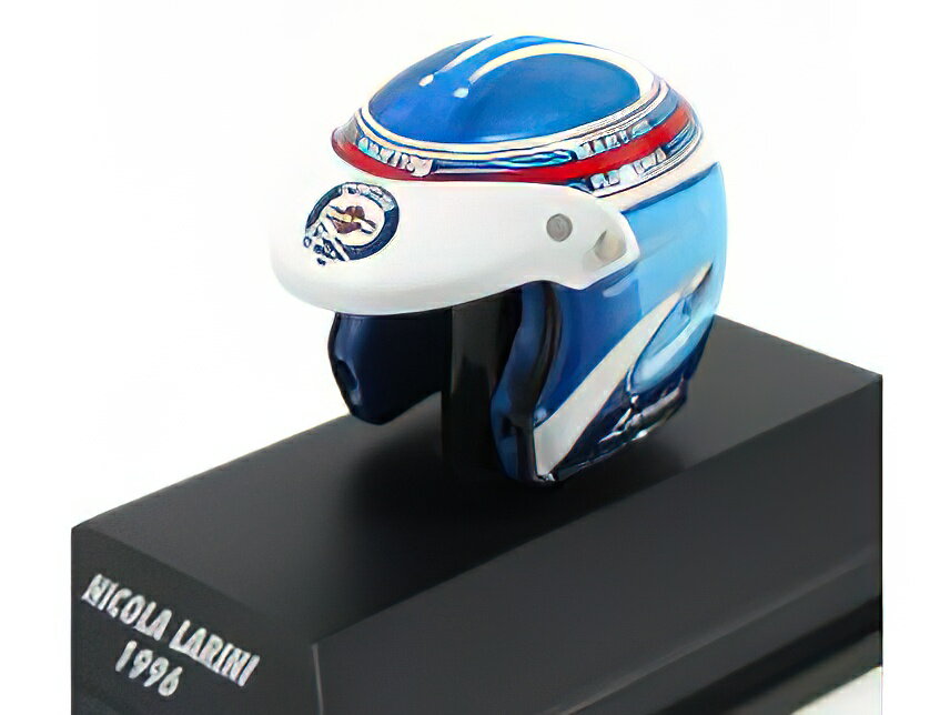 CASCO HELMETwbg ALFA ROMEO DTM 1996 N.LARINI - 2 TONE BLUE WHITE /Minichamps 1/8