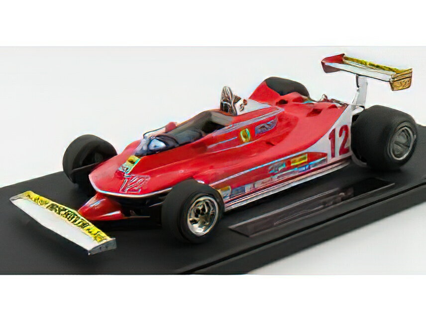 y\z12ȍ~\FERRARItF[ F1 312T4 N 12 2nd GP FRENCH 1979 G.VILLENEUVE - RED /GP Replicas 1/18~jJ[