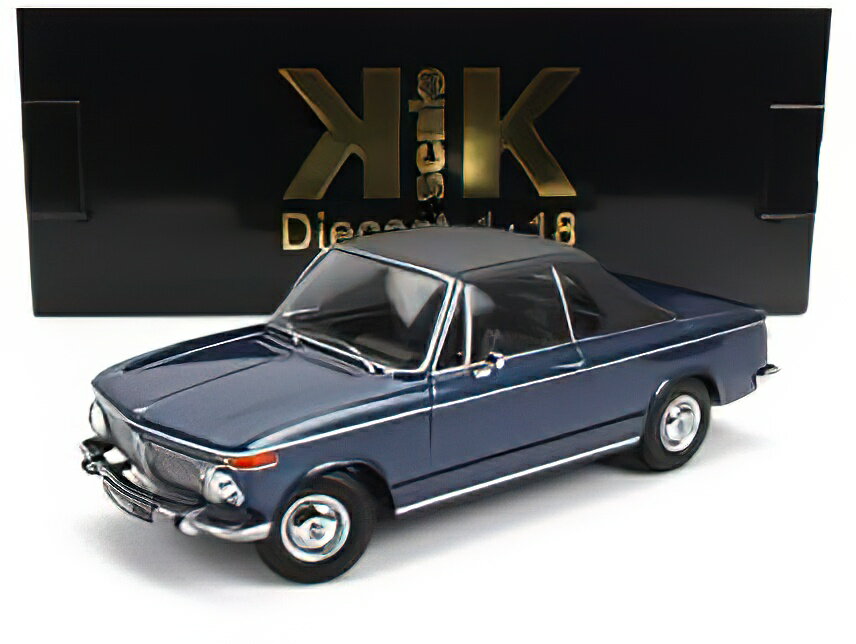 BMW 2002 CABRIOLET 1968 - WITH REMOVABLE SOFT-TOP - BLUE MET /KK-SCALE 1/18~jJ[