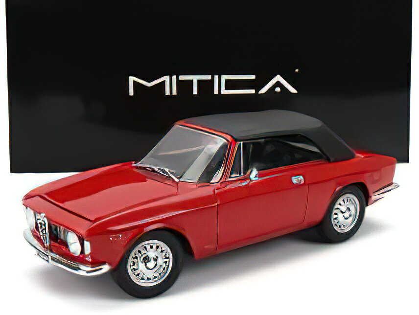 12月以降発売予定ALFA ROMEO - GIULIA 1600 GTC CABRIOLET CLOSED 1964 ? INTERIOR BLACK - ROSSO ALFA - RED /MITICA 1/18ミニカー