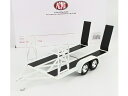 アクセサリー CARRELLO TRASPORTO AUTO 2-ASSI CAR TRANSPORTER TRAILER CAR NOT INCLUDED WHITE BLACK/ACME 1/18ミニカー(3)