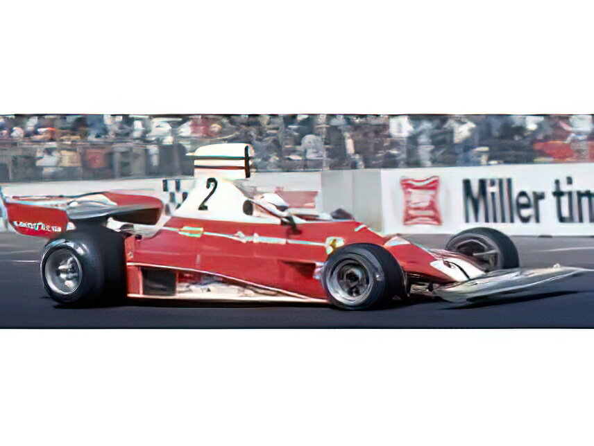 12月以降発売予定FERRARI - F1 312T CLAY REGAZZONI N 2 POLE POSITION FASTEST LAP AND WINNER LONG BEACH USA GP フィギュア付き 1976 - RED/GP Replicas 1/18ミニカー