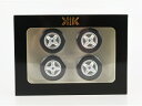 アクセサリー SET 4X WHEELS AND RIMS FOR FIAT 500 ABARTH 1968 BLACK SILVER/KK-SCALE 1/1...