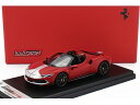 FERRARI - 296 GTS SPIDER ASSETTO FIORANO OPEN ROOF 2022 - ROSSO F1-75 - MATT RED SILVER/LOOKSMART 1/43ミニカー