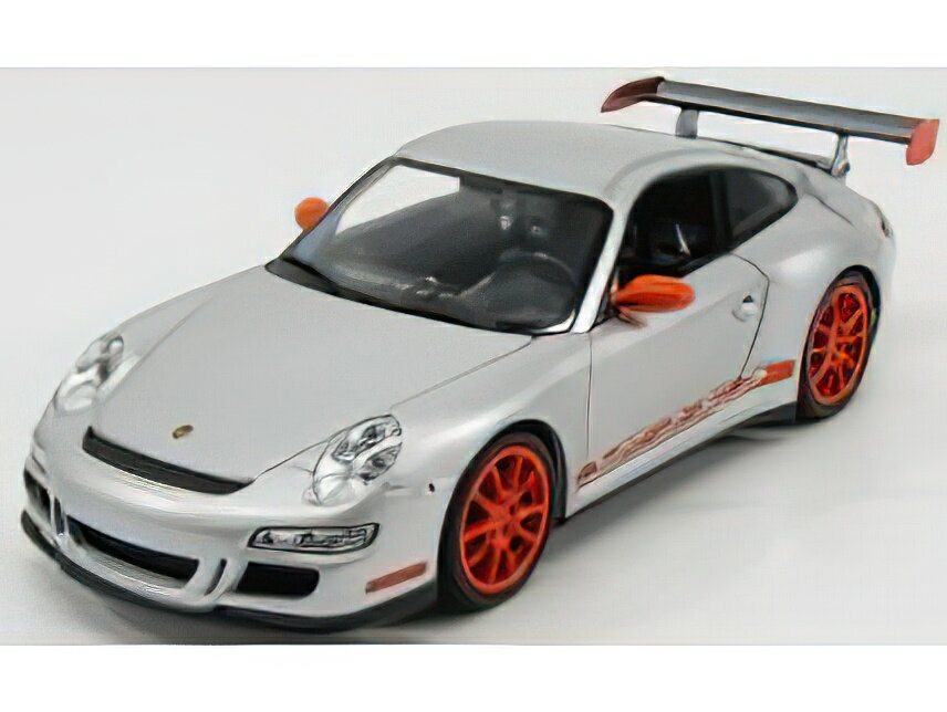 Hot Wheels - PORSCHE 911 997 GT3RS 2010 SILVER ORANGE/WELLY 1/18ミニカー
