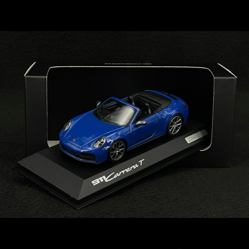 Rakuten - Porsche 911 Carrera T カブリオレ Type 992.2 2024 ルガノブルー/ Spark 1/43 ポルシェディーラーモデルミニカー