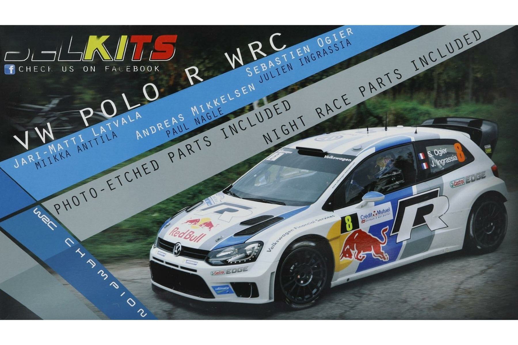 VWフォルクスワーゲン Polo R WRC 2013 #8 組み立てプラモキット模型 カーモデル /Belkits 1/24