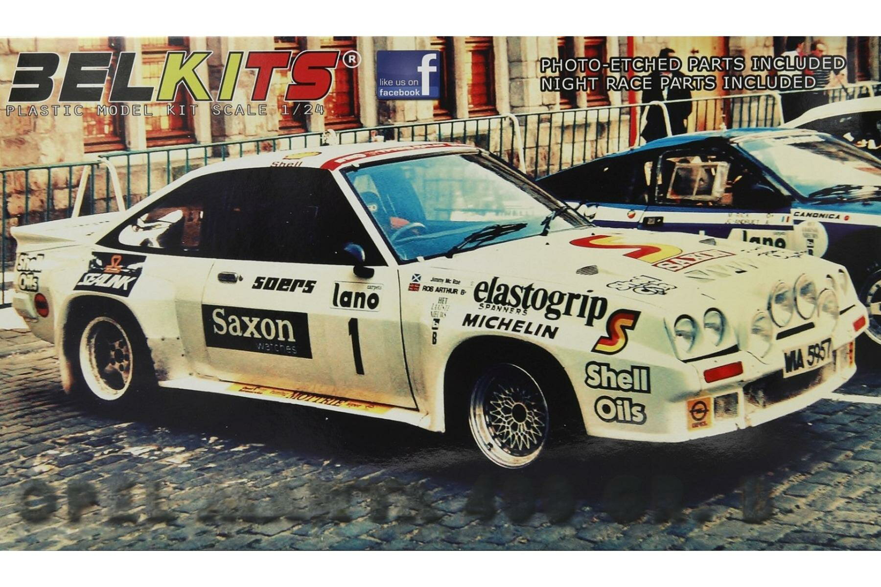 Opel Manta 400 オペルマンタ 400 Saxon Ypres 1984 #1 McRae Grindrod 組み立てプラモキット模型 カーモデル /Belkits 1/24