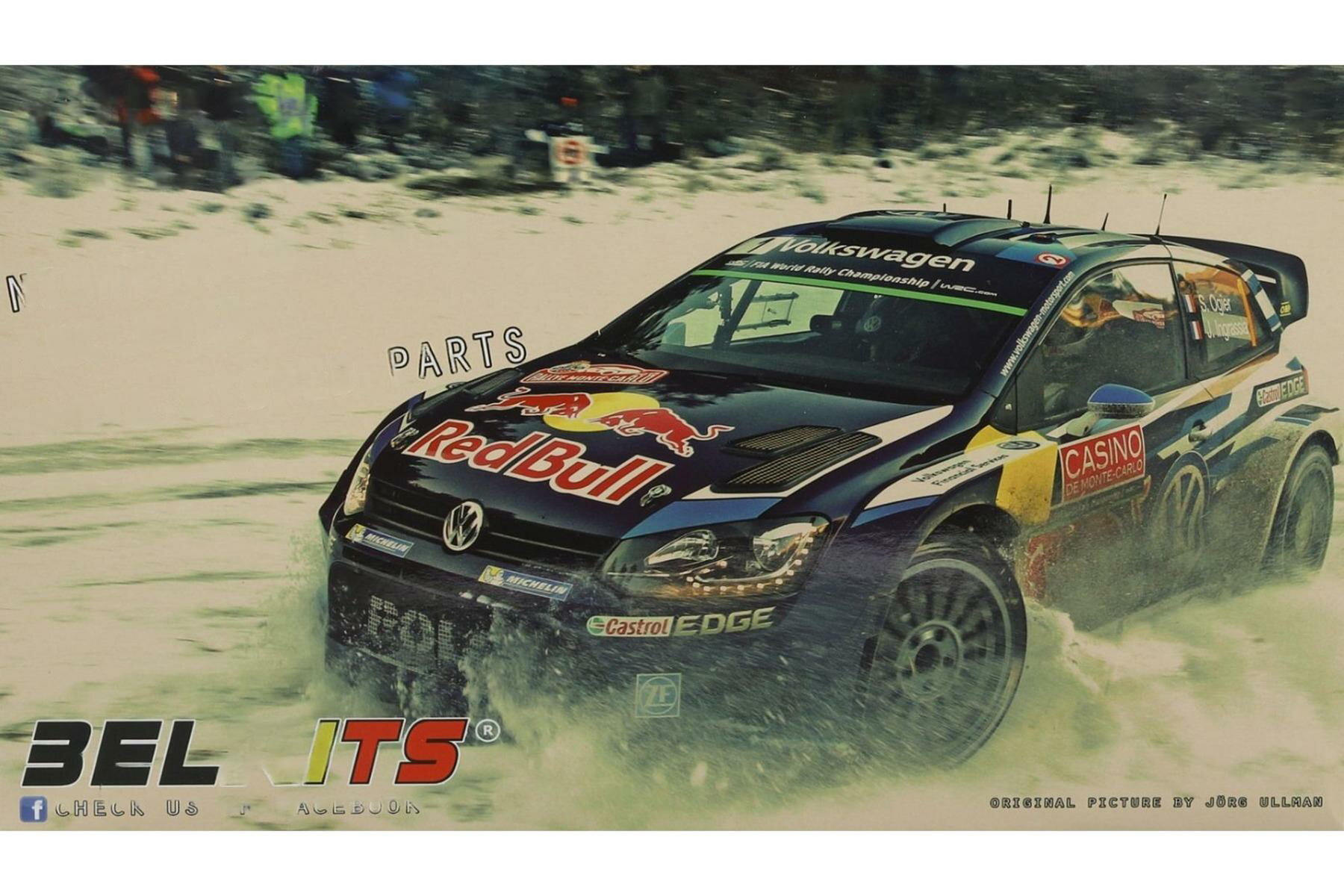 VWフォルクスワーゲン Polo R WRC 2015 Winner Rallye Automobile de Monte-Carlo 2015 組み立てプラモキット模型 カーモデル /Belkits