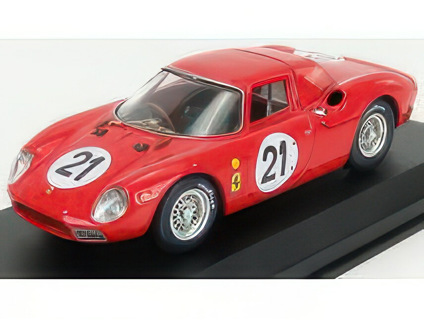 FERRARI 250LM 3.3L V12 ch. n5893 TEAM N.A.R.T. NORTH AMERICAN RACING N 21 WINNER 24h LE MANS 1965 JOCHEN RINDT MASTEN GREGORY RED/Best-Model 1/43ミニカー