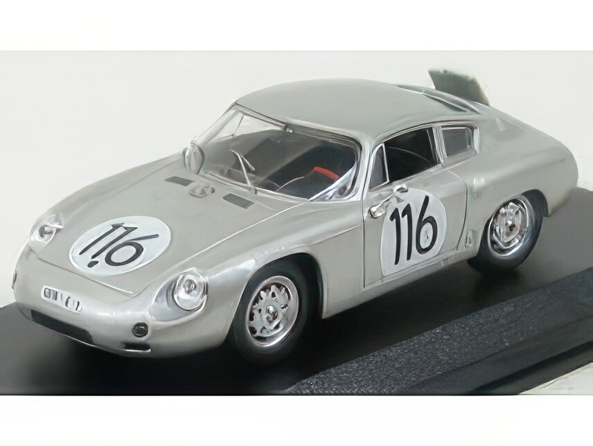 PORSCHE 1600GS ABARTH N 116 TARGA FLORIO 1960 LINGE STRAHLE LISSMANN SILVER/Best-Model 1/43ミニカー