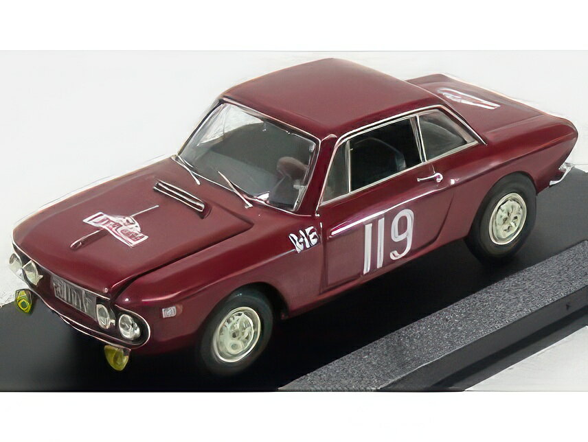LANCIA FULVIA COUPE 1.2 N 119 RALLY TOUR DE CORSE 1965 CELLA GAMENARA AMARANTO MONTEBELLO/Best-Model 1/43ミニカー