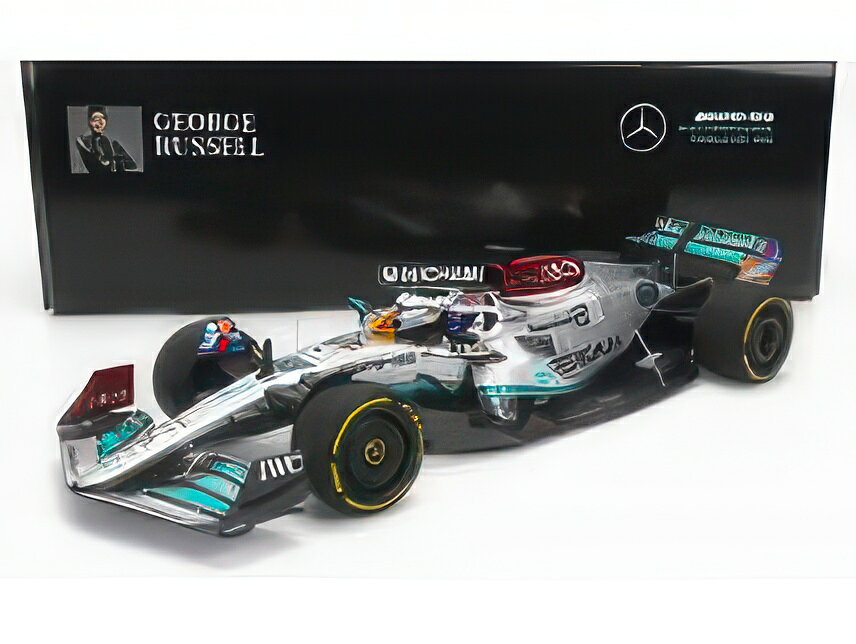 MERCEDES GP F1 W13E TEAM MERCEDESAMG PETRONAS F1 N 63 MIAMI GP 2022 GEORGE RUSSEL SILVER GREEN/MINICHAMPS 1/18ミニカー