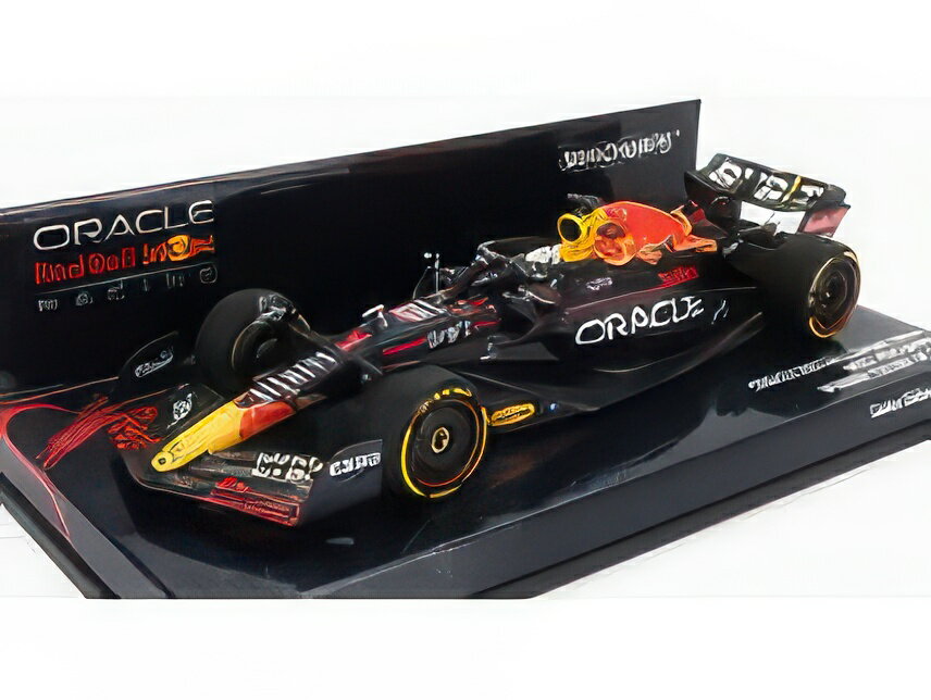 Hot Wheels - RED BULL F1 RB18 TEAM ORACLE RED BULL RACING N 1 WINNER ITALY GP WORLD CHAMPION 2022 MAX VERSTAPPEN MATT BLUE YELLOW RED/MINICHAMPS 1/43ミニカー