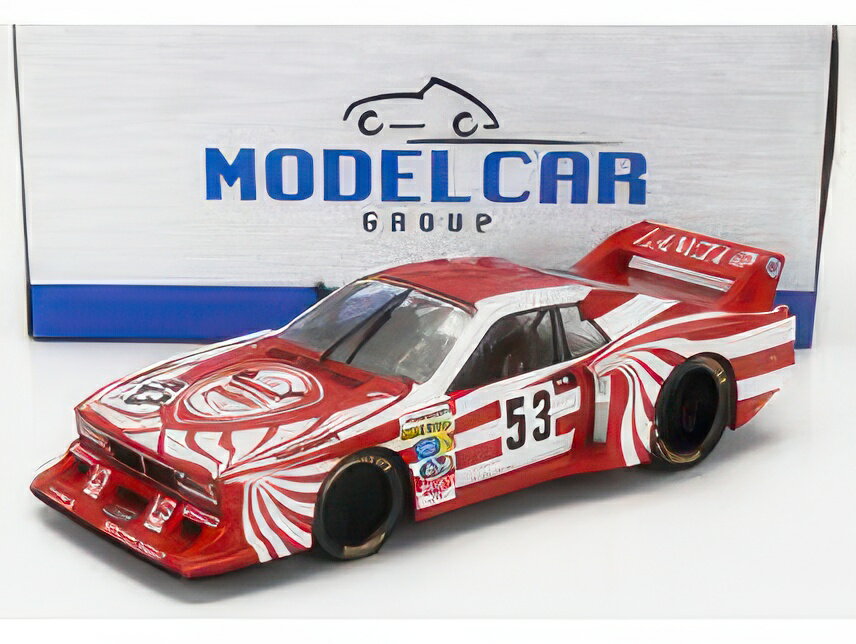 LANCIA BETA MONTECARLO TURBO Gr.5 TEAM LANCIA CORSE N 53 6h SILVERSTONE 1980 RICCARDO PATRESE EDDIE CHEEVER WHITE RED/MCG 1/18ミニカー