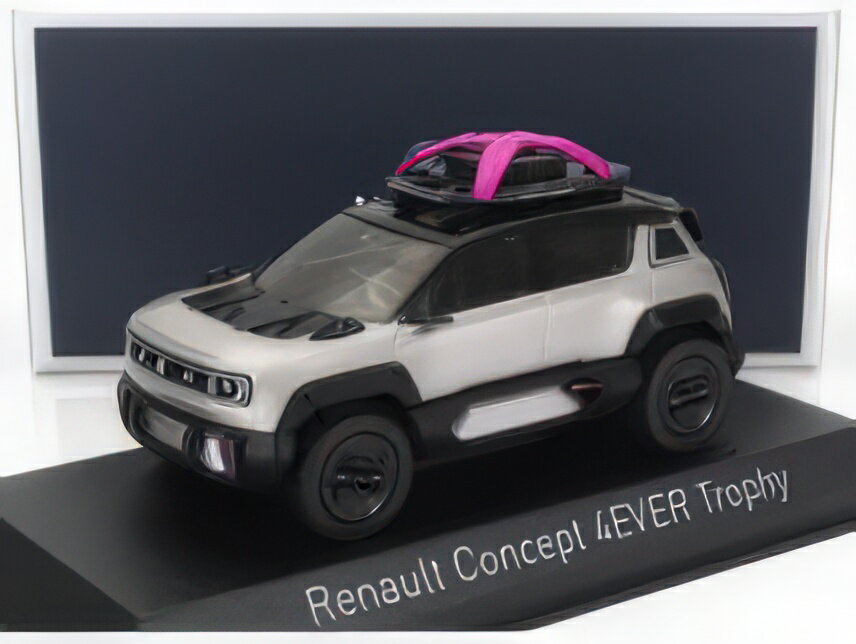 RENAULT CONCEPT 4EVER TROPHY ETECH 100% ELECTRIC 2022 SILVER BLACK/NOREV 1/43ミニカー