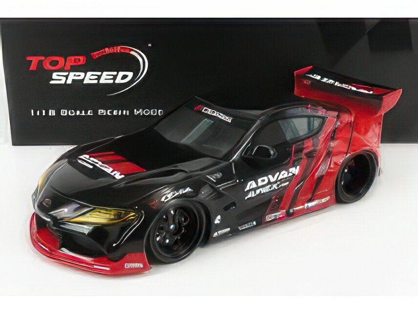 TOYOTA SUPRA GR ADVAN PANDEM 2019 RED BLACK/TRUESCALE 1/18ミニカー