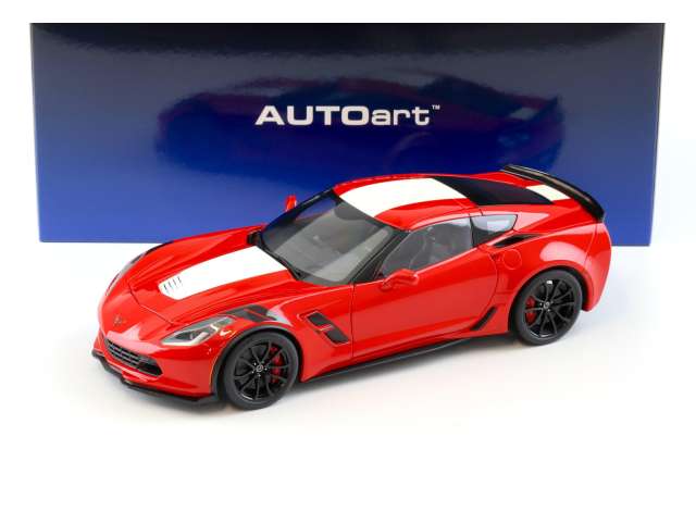 2017 シボレー コルベット C7 グランドスポーツ レッド／ホワイト/ AUTOart 1/18 ミニカー