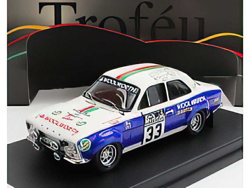 FORD ENGLAND ESCORT MKI (night version) N 33 RALLY RAC LOMBARD 1973 V.PRESTON Jr. P.WHITE WHITE BLUE/Trofeu 1/43ミニカー