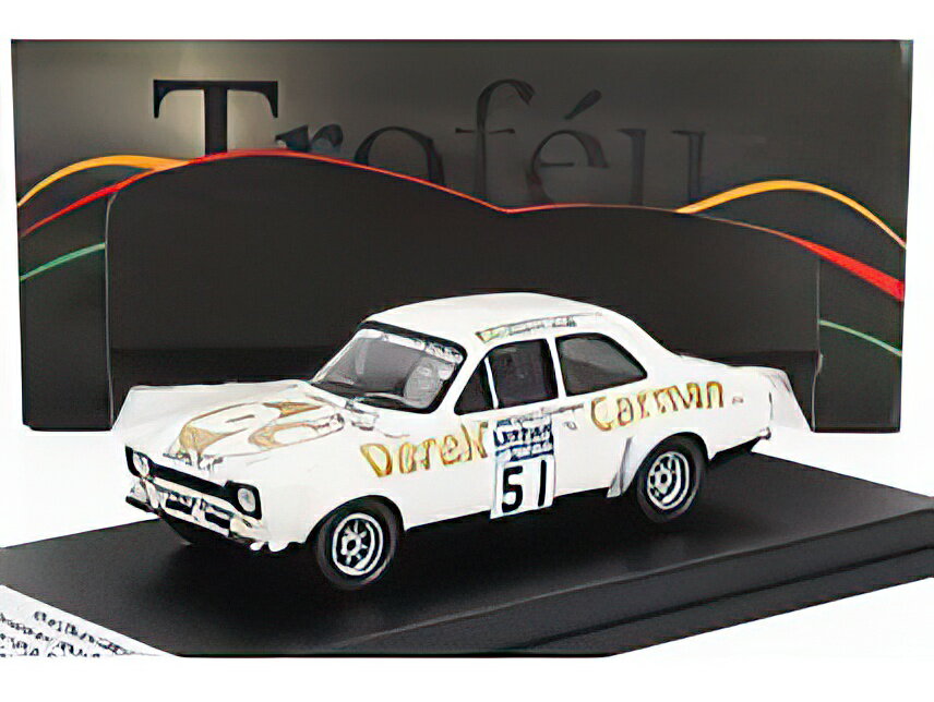 FORD ENGLAND ESCORT MKI N 5 RALLY RAC LOMBARD 1975 T.DRUMMOND R.CHANNON WHITE/Trofeu 1/43ミニカー