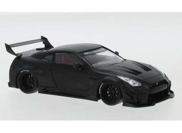 2019 日産 35GT-RR LB-Silhouette WORKS GT Basis: GT-R (R35) ブラック/ IXO 1/43 ミニカー