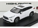 TOYOTA HIGHLANDER 2022 WHITE/LCD 1/64ミニカー
