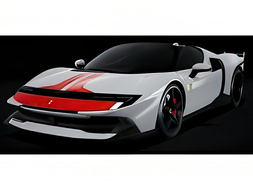 2026年発売予定FERRARI 849 TESTAROSSA スパイダー ASSETTO FIORANO 2025 BIANCO ARTICO ホワイト/レッド/ LOOKSMART 1/43 ミニカー