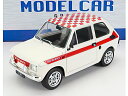 FIAT 126 LOOK ABARTH 1972 WHITE RED/MCG 1/18ミニカー