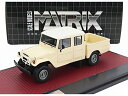 TOYOTA HJ45 LAND CRUISER CREW CAB PICKUP 1979 CREAM WHITE/Matrix 1/43ミニカー