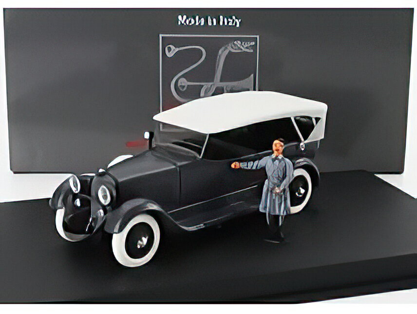 MERCEDES BENZ 11/40 CABRIOLET CLOSED 1924 WITH HITLER FIGURE AFTER HIS RELEASE FROM LANDSBERG FORTRESS BLACK/Rio 1/43ミニカー