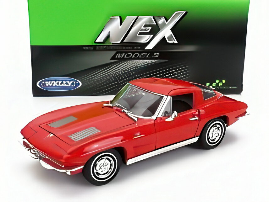 Rakuten - 【予約】CHEVROLET CORVETTE 1963 レッド/ WELLY 1/24 ミニカー