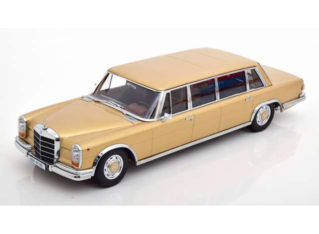 1964 Mercedes Benz 600 LWB W100 Pullman, gold metallic/KK-SCALE 1/18ミニカー