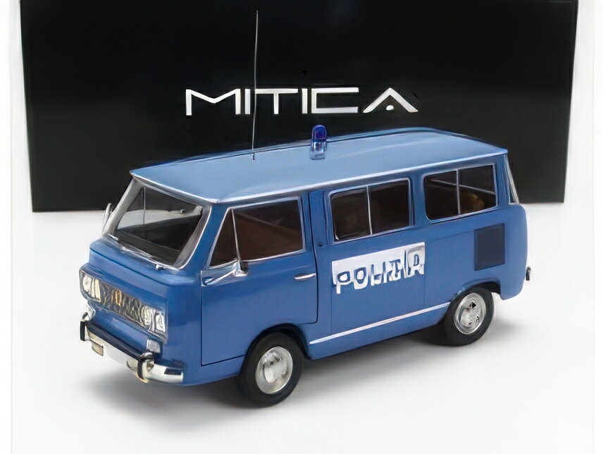 FIAT - FIAT 850 FAMILIARE POLIZIA 1970 ? INTERNO BROWN - LIGHT BLUE/MITICA 1/18ミニカー 504台 海外限定