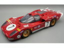 【予約】2025年発売予定FERRARI - 512S 5.0L V12 TEAM SEFAC SPA FERRARI N 7 24h LE MANS 1970 DEREK BELL - RONNIE PETERSON RED/Tecno 1/12ミニカー(3)