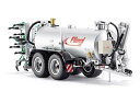 Fliegl VFW 18.000 Profiline/ Slurry cultivator GUG 6m, silver/red/Wiking 1/32ミニカー