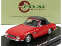 OSCA - 1600GT FISSORE CABRIOLET CLOSED 1963 - RED/ESVAL 1/43ミニカー