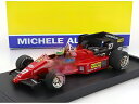 FERRARI F1 126C4 N 27 WINNER BELGIUM GP 1984 MICHELE ALBORETO フィギュア付き RED BLACK/BRUMM 1/43ミニカー