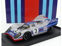 PORSCHE 917K TEAM MARTINI RACING N 3 1000km MONZA 1971 VIC ELFORD GERARD LAROUSSE SILVER BLUE/BRUMM 1/43ミニカー