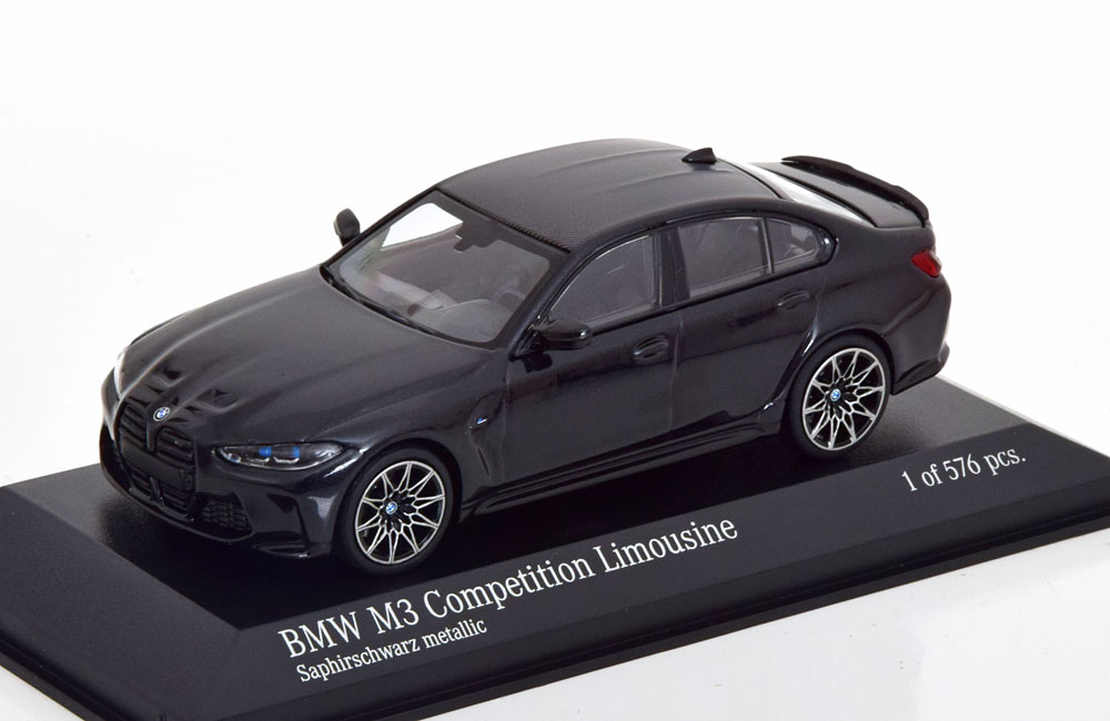BMW M3 Competition セダン 2020 ブラックメタリック / Minichamps 1/43 ミニカー...