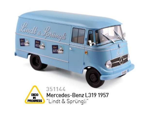 Rakuten - 1957 Mercedes Benz L319 リント&シュプリングリ ライトブルー/Norev 1/43ミニカー