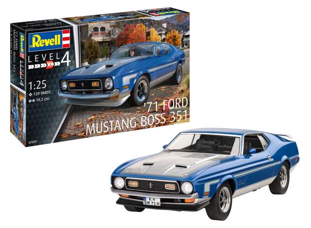 1971 Mustang Boss 351 ٥4 ץǥ륭å Ĺ 192 mm  76 mm ⤵ 54 mm /Revell...
